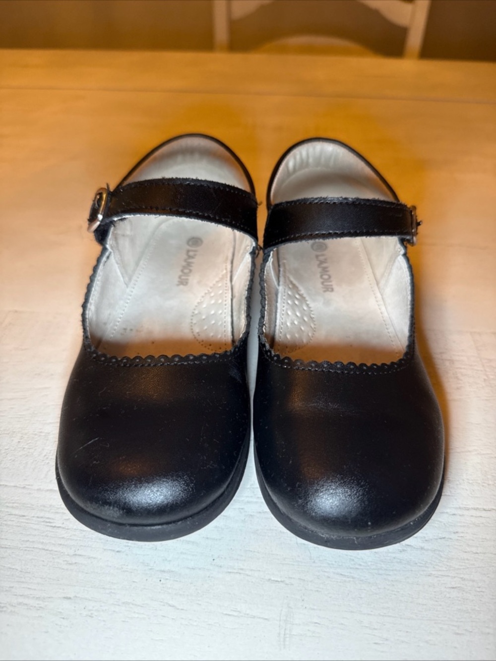 Black Mary Jane Kids Shoes with Strap